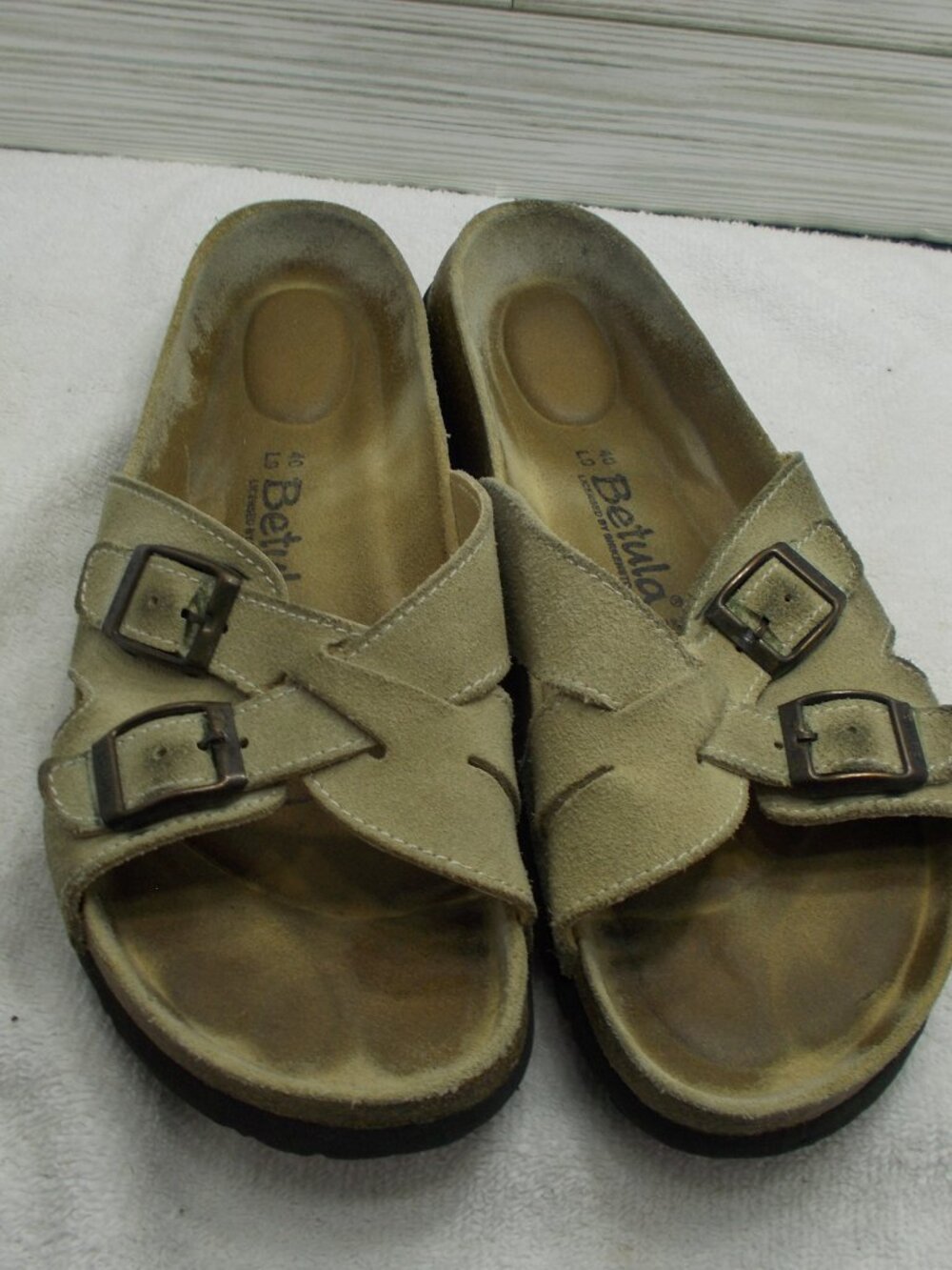 Betula By Birkenstock Lugano Soft Footbed Leather Slides Women's EU 40 US 9